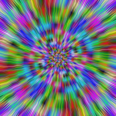 Hipnotik canlı renkler