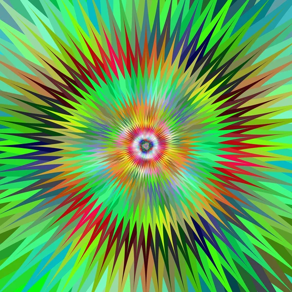 Multicolor star fractal design — Stock Vector