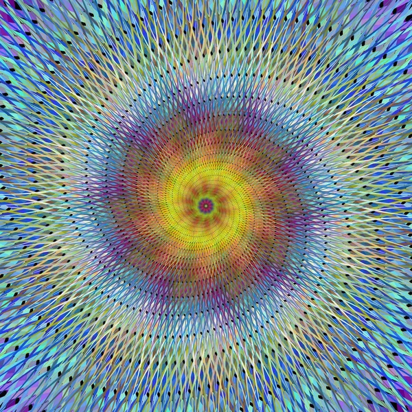 Fractal espiral psicodélico — Vector de stock