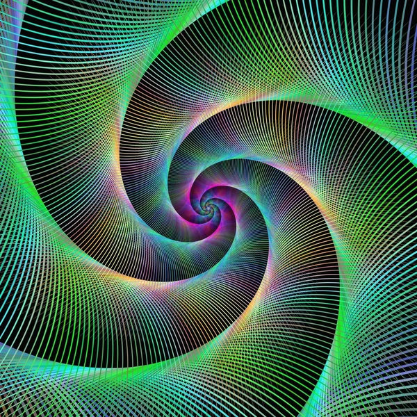 Flerfärgad randig spiral design bakgrund — Stock vektor