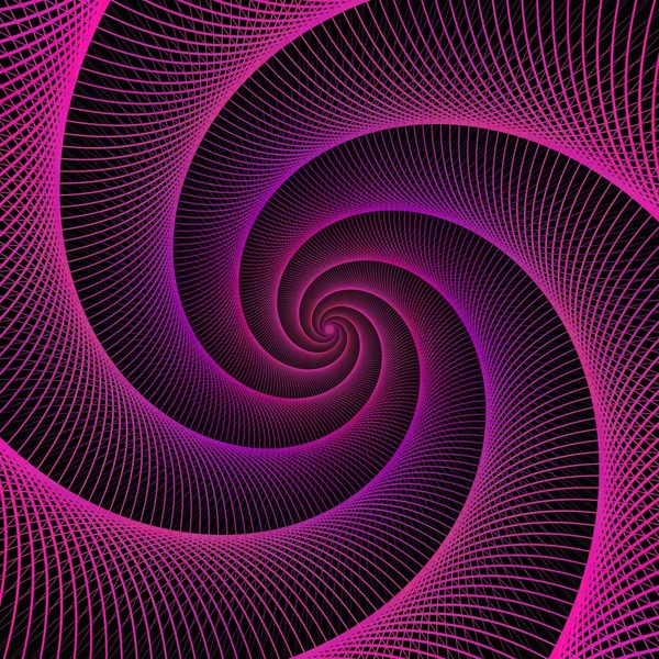 Diseño fractal espiral de cuerda púrpura — Vector de stock