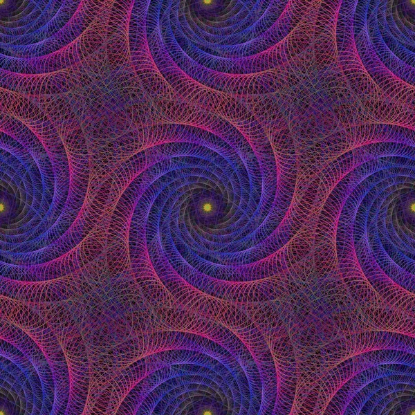 Rosa azul colorido fundo espiral fractal corda — Vetor de Stock