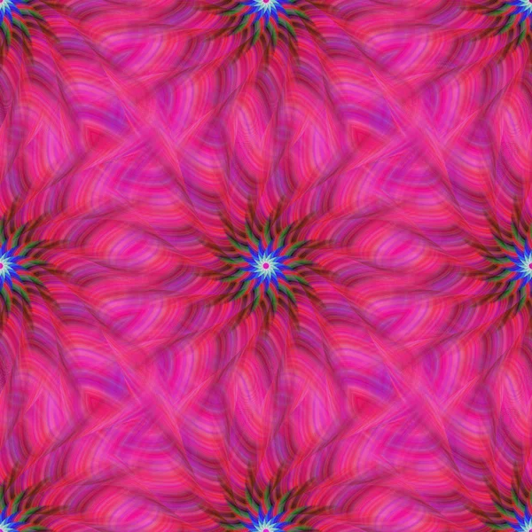 Projeto de padrão fractal de repetição rosa — Vetor de Stock