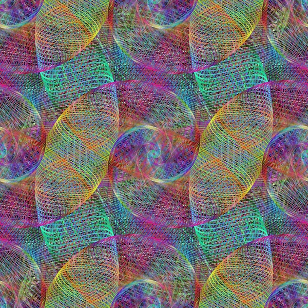 Multicolor wired abstrato espiral padrão fundo — Vetor de Stock