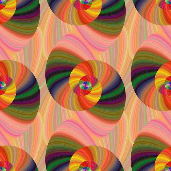 Padrão fractal espiral colorido — Vetor de Stock