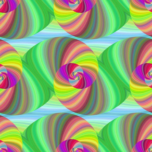 Padrão fractal espiral em cores brilhantes — Vetor de Stock