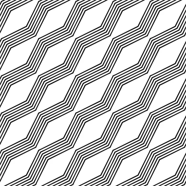 Monochrome seamless zigzag line pattern — Stock Vector