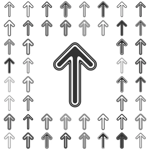 Linienpfeil-Symbol-Design-Set — Stockvektor