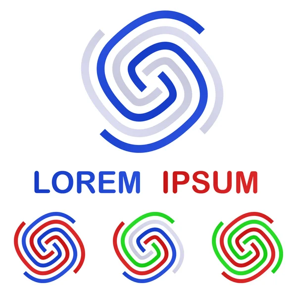 Logo de l'entreprise modèle de conception de symbole ensemble — Image vectorielle
