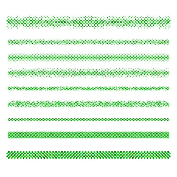 緑の要素 - モザイクに区切りページをデザインします。 — ストックベクタ