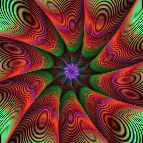 Kleurrijke fractal sieraad achtergrond — Stockvector