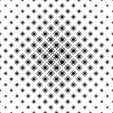 Sorunsuz tek renkli stilize çiçek deseni