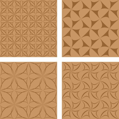 kahverengi Dikişsiz desen arka plan ayarlamak