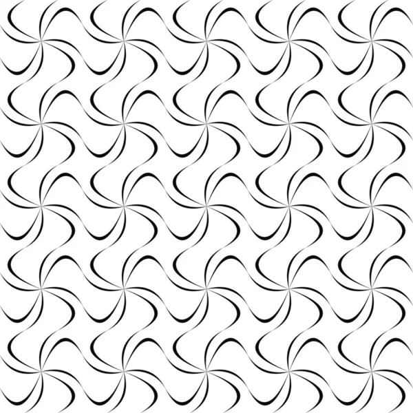 Monochrome seamless wave line pattern — Stock Vector