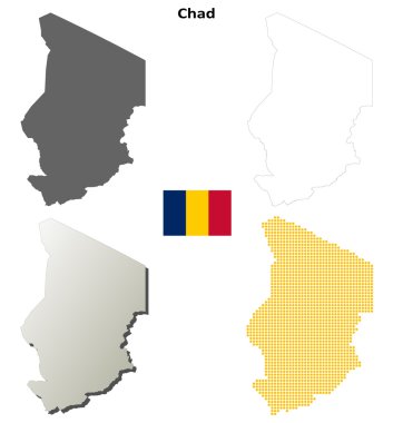 Çad anahat harita seti