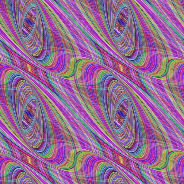 Modèle fractal ellipse colorée sans couture — Image vectorielle