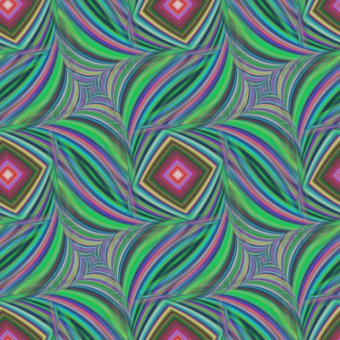 Fraktal desen çizgili mutlu renk tekrar