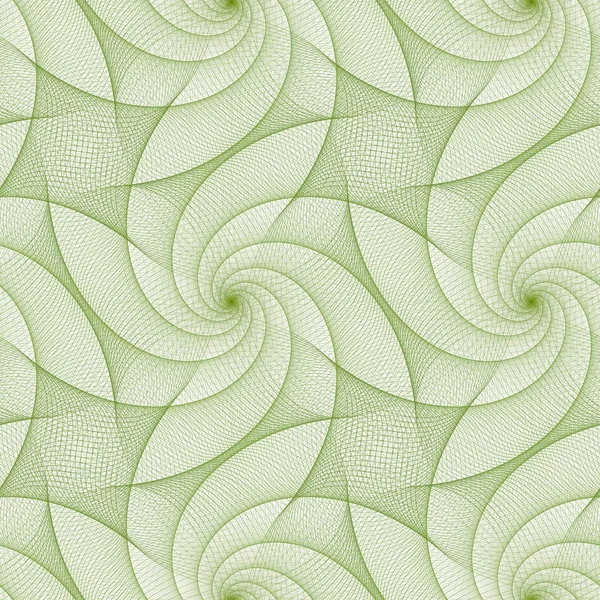 Diseño de patrón de línea fractal repetitivo verde — Vector de stock