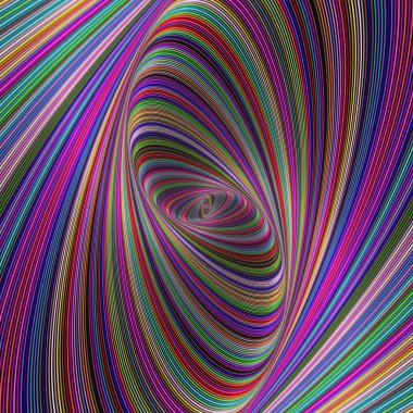 Psychedelic renk elips arka plan