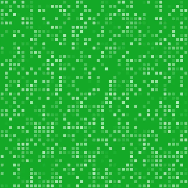 Verde quadrado pixel mosaico fundo — Vetor de Stock