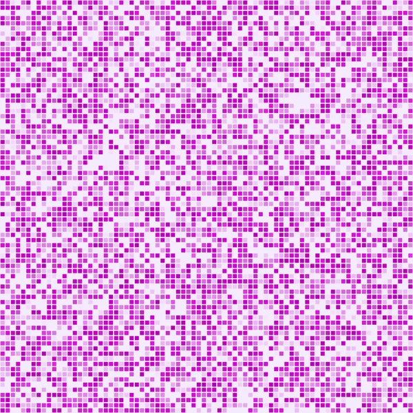 Magenta square pixel mosaic background — Stock Vector