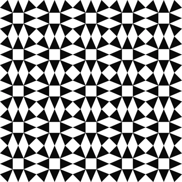 Seamless monochrome triangle pattern background — Stock Vector