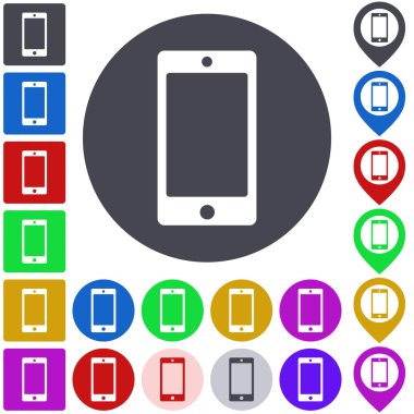 Renk smartphone Icon set