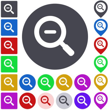 Renk uzaklaştırmak Icon set