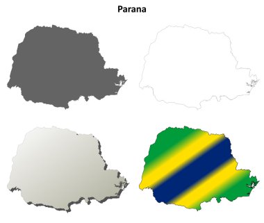 Parana boş anahat harita seti