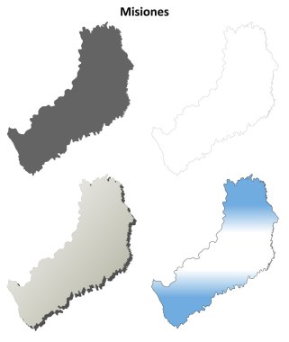 Misiones boş anahat harita seti