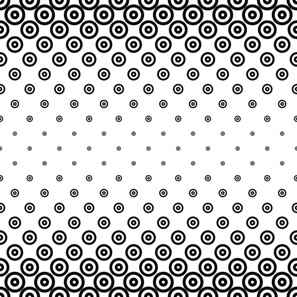 Monochrome horizontal repeating circle pattern — Stock Vector