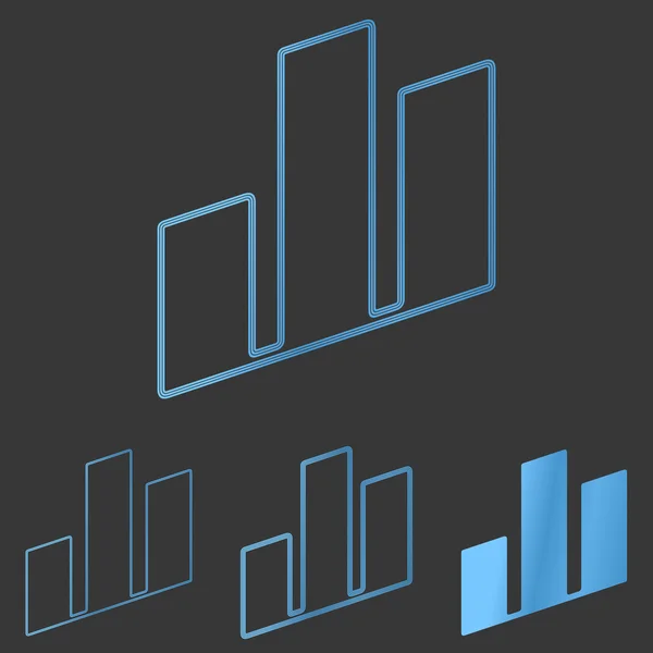 Conjunto de design de logotipo imobiliário azul — Vetor de Stock