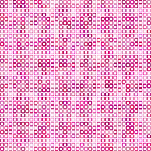 분홍색 정사각형 픽셀 모자이크 배경 — 스톡 벡터