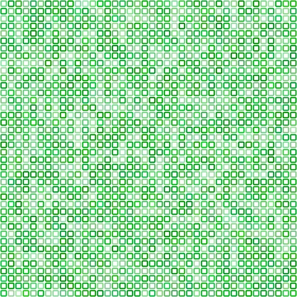 녹색 정사각형 픽셀 모자이크 배경 — 스톡 벡터