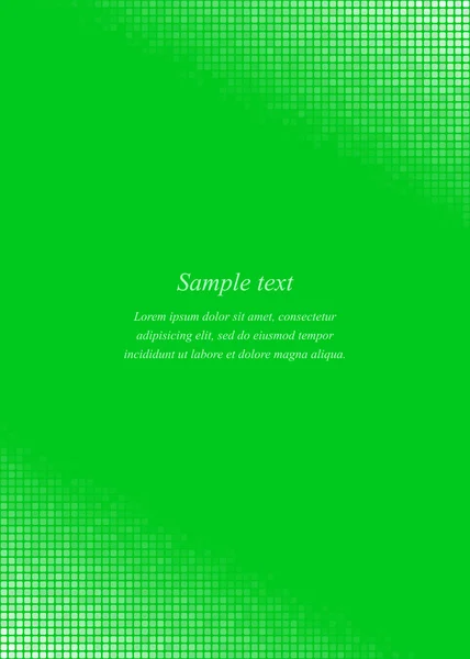 Página verde plantilla de diseño de esquina — Archivo Imágenes Vectoriales