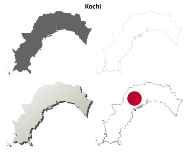 Kochi boş anahat harita seti