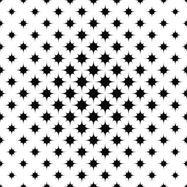 Eğri yıldız desen yinelenen tek renkli