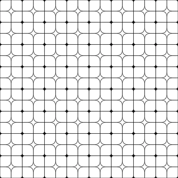 Padrão de grade monocromática sem costura —  Vetores de Stock