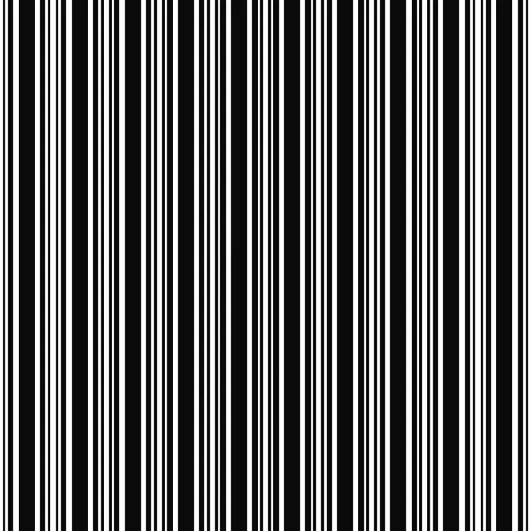 Seamless black and white barcode pattern — Stock Vector