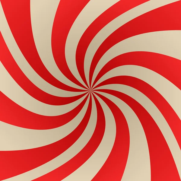 Roter und beiger abstrakter Twirl Hintergrund — Stockvektor