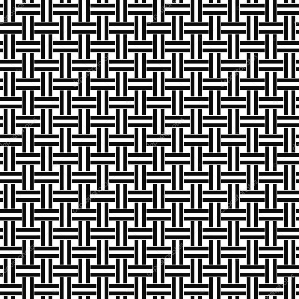 Seamless black white weave pattern