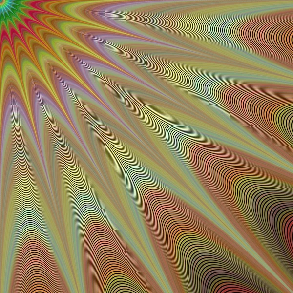 Sol del desierto - diseño fractal geométrico abstracto — Vector de stock