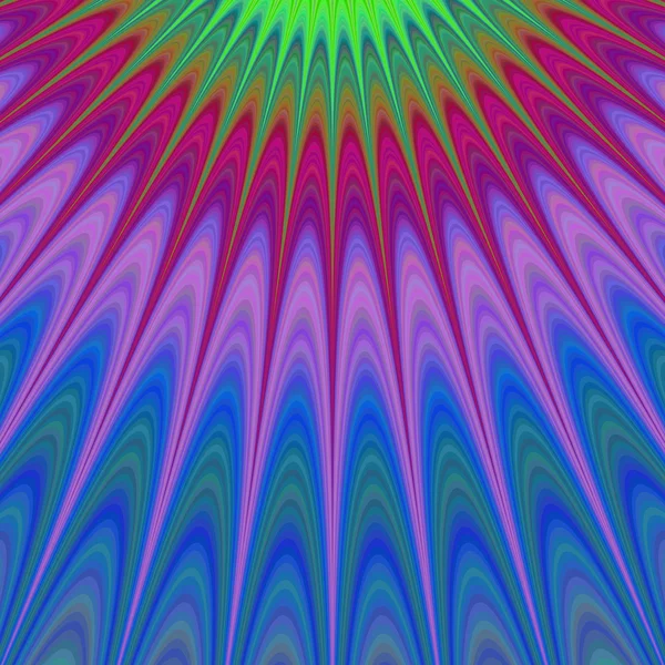 Raios solares fractais multicoloridos —  Vetores de Stock