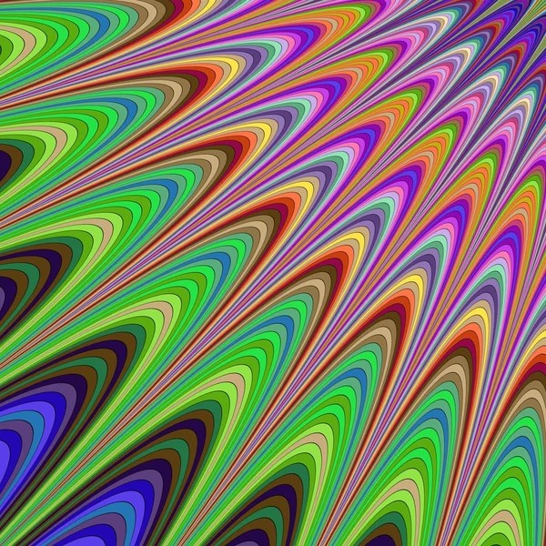 Colorido abstracto sol fractal fondo — Archivo Imágenes Vectoriales