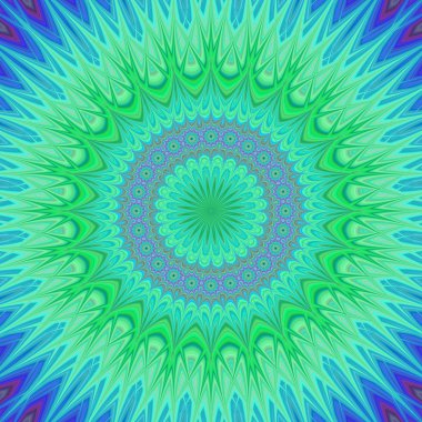 Kristal mandala fraktal arka plan