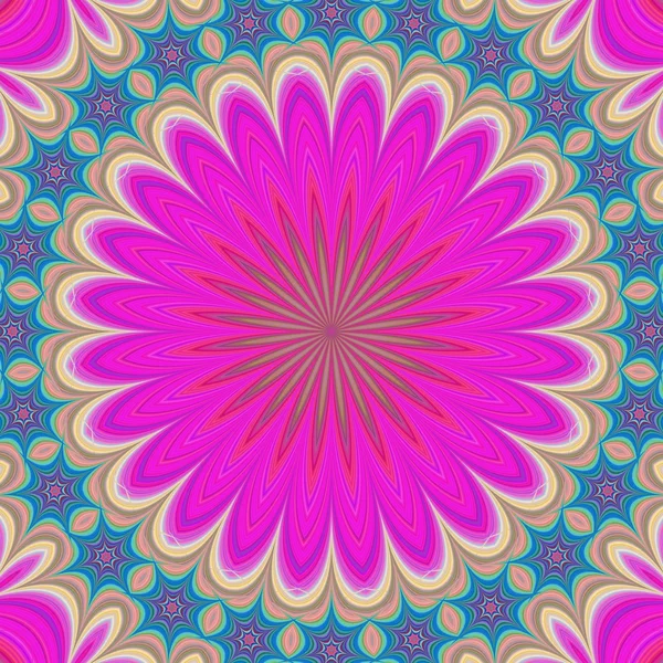 Geometrische Blume Mandala Hintergrund — Stockvektor