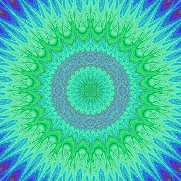 Mandala cristal fond fractal — Image vectorielle