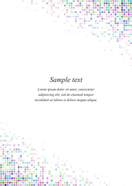 Modèle de conception de coin de page multicolore — Image vectorielle