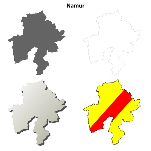 Schéma de Namur - Version wallonne — Image vectorielle