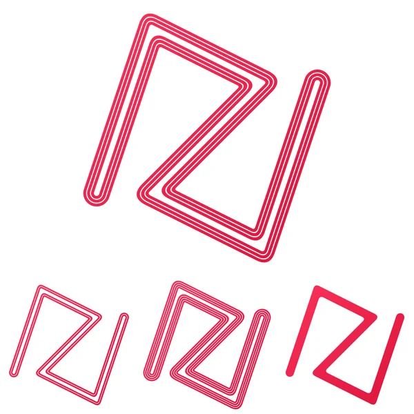 Marque ligne logo logo ensemble de conception — Image vectorielle